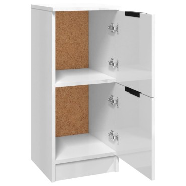vidaXL Ντουλάπια Γυαλ. Λευκό 30x30x70cm Επεξεργασμένο Ξύλο 1 τεμ.