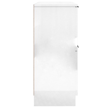 vidaXL Ντουλάπια Γυαλ. Λευκό 30x30x70cm Επεξεργασμένο Ξύλο 1 τεμ.