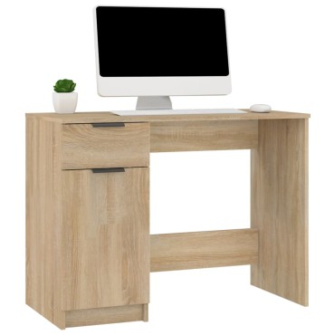 vidaXL Γραφείο Sonoma Δρυς 100x50x75cm από Επεξεργασμένο Ξύλο 1 τεμ.