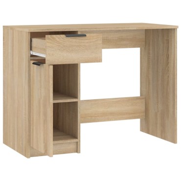 vidaXL Γραφείο Sonoma Δρυς 100x50x75cm από Επεξεργασμένο Ξύλο 1 τεμ.