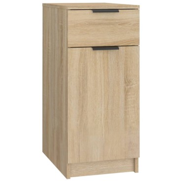 vidaXL Ντουλάπι Γραφείου Sonoma Δρυς 33,5x50x75cm Επεξεργ. Ξύλο 1 τεμ.