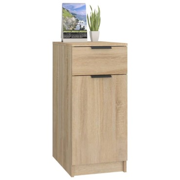 vidaXL Ντουλάπι Γραφείου Sonoma Δρυς 33,5x50x75cm Επεξεργ. Ξύλο 1 τεμ.