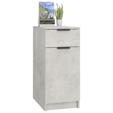 vidaXL Ντουλάπι Γραφείου Γκρι Σκυροδ. 100x50x75cm Επεξεργασμένο Ξύλο 1 τεμ.