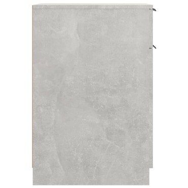 vidaXL Ντουλάπι Γραφείου Γκρι Σκυροδ. 100x50x75cm Επεξεργασμένο Ξύλο 1 τεμ.
