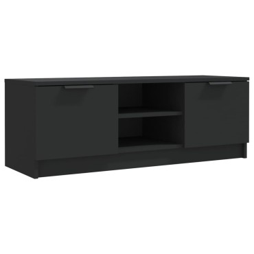 vidaXL Έπιπλο Τηλεόρασης Μαύρο 102x35x36,5cm Επεξεργασμένο Ξύλο