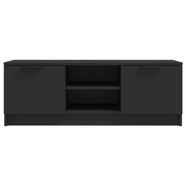 vidaXL Έπιπλο Τηλεόρασης Μαύρο 102x35x36,5cm Επεξεργασμένο Ξύλο