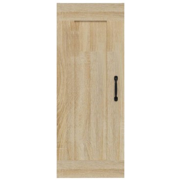vidaXL Ντουλάπι Κρεμαστό Sonoma Δρυς 35x34x90cm Επεξεργασμένο Ξύλο 1 τεμ.