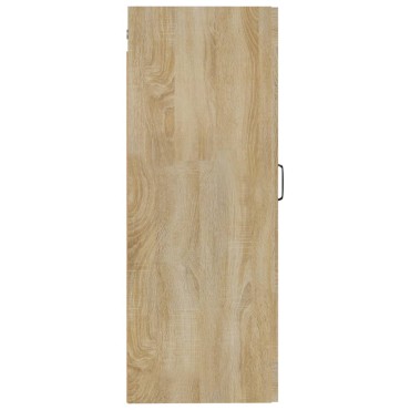 vidaXL Ντουλάπι Κρεμαστό Sonoma Δρυς 35x34x90cm Επεξεργασμένο Ξύλο 1 τεμ.