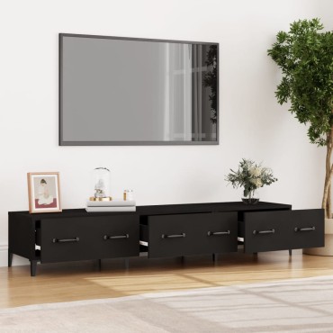vidaXL Έπιπλο Τηλεόρασης Μαύρο 150x34,5x30cm από Επεξεργασμένο Ξύλο