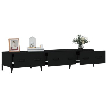 vidaXL Έπιπλο Τηλεόρασης Μαύρο 150x34,5x30cm από Επεξεργασμένο Ξύλο