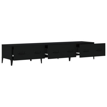 vidaXL Έπιπλο Τηλεόρασης Μαύρο 150x34,5x30cm από Επεξεργασμένο Ξύλο