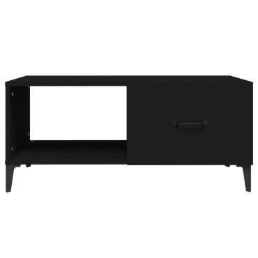 vidaXL Τραπεζάκι Σαλονιού Μαύρο 90x50x40cm Επεξεργασμένο Ξύλο 1 τεμ.