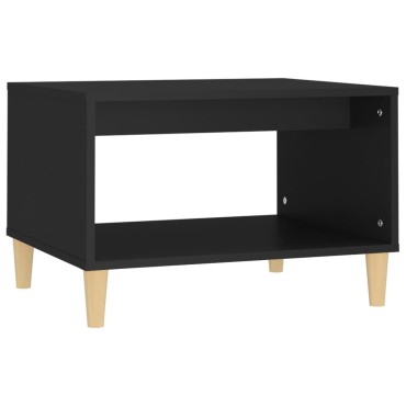 vidaXL Τραπεζάκι Σαλονιού Μαύρο 60x50x40cm από Επεξεργασμένο Ξύλο 1 τεμ.