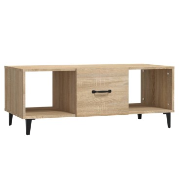 vidaXL Τραπεζάκι Σαλονιού Sonoma Δρυς 102x50x40cm Επεξεργασμένο Ξύλο 1 τεμ.