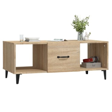 vidaXL Τραπεζάκι Σαλονιού Sonoma Δρυς 102x50x40cm Επεξεργασμένο Ξύλο 1 τεμ.