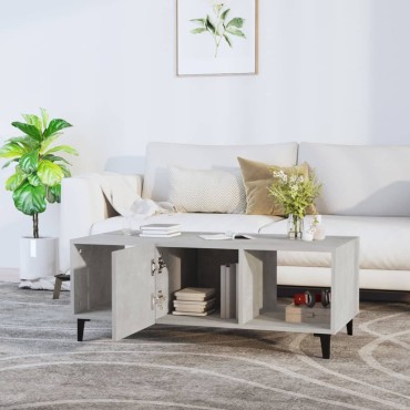 vidaXL Τραπεζάκι Σαλονιού Γκρι Σκυρ. 102x50x40cm Επεξεργασμένο Ξύλο 1 τεμ.