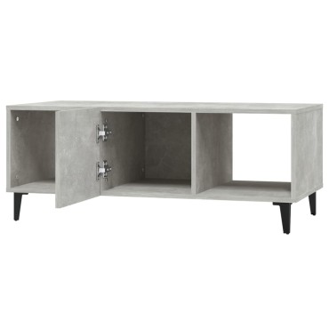 vidaXL Τραπεζάκι Σαλονιού Γκρι Σκυρ. 102x50x40cm Επεξεργασμένο Ξύλο 1 τεμ.