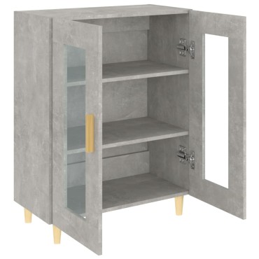vidaXL Ντουλάπι Γκρι Σκυροδέματος 69,5x34x90cm Επεξεργασμένο Ξύλο 1 τεμ.