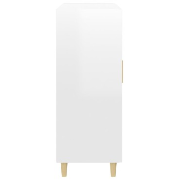 vidaXL Ντουλάπι Γυαλιστερό Λευκό 69,5x34x90cm Επεξεργασμένο Ξύλο 1 τεμ.