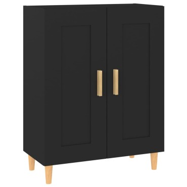 vidaXL Ντουλάπι Μαύρο 69,5x34x90cm από Επεξεργασμένο Ξύλο 1 τεμ.