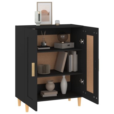 vidaXL Ντουλάπι Μαύρο 69,5x34x90cm από Επεξεργασμένο Ξύλο 1 τεμ.