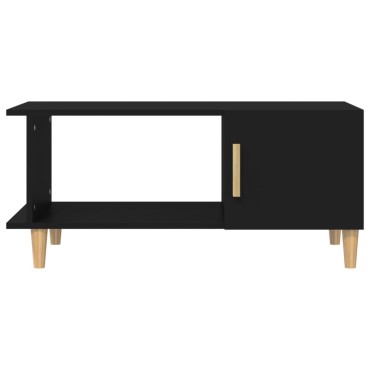 vidaXL Τραπεζάκι Σαλονιού Μαύρο 90x50x40cm Επεξεργασμένο Ξύλο 1 τεμ.