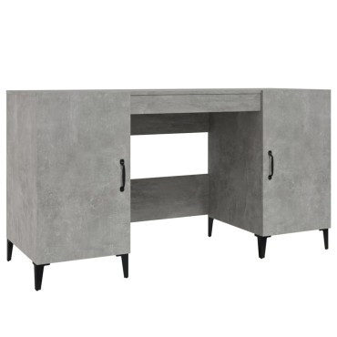 vidaXL Γραφείο Γκρι Σκυροδέματος 140x50x75cm Επεξεργασμένο Ξύλο 1 τεμ.
