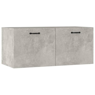 vidaXL Ντουλάπι Τοίχου Γκρι Σκυρ. 80x36,5x35cm Επεξεργασμένο Ξύλο 1 τεμ.