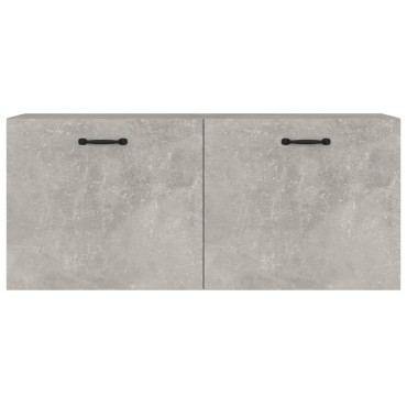 vidaXL Ντουλάπι Τοίχου Γκρι Σκυρ. 80x36,5x35cm Επεξεργασμένο Ξύλο 1 τεμ.