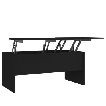 vidaXL Τραπεζάκι Σαλονιού Μαύρο 102x50,5x46,5cm Επεξεργασμένο Ξύλο 1 τεμ.