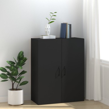 vidaXL Ντουλάπι Κρεμαστό Μαύρο 69,5x34x90cm από Επεξεργασμένο Ξύλο 1 τεμ.
