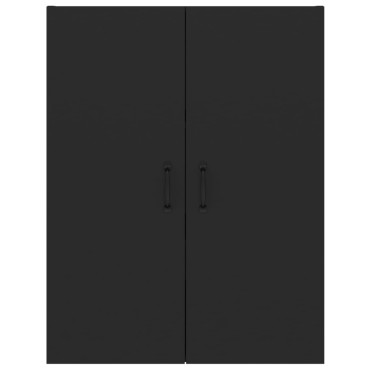 vidaXL Ντουλάπι Κρεμαστό Μαύρο 69,5x34x90cm από Επεξεργασμένο Ξύλο 1 τεμ.