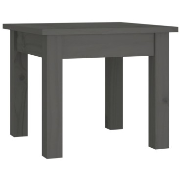 vidaXL Τραπεζάκι Σαλονιού Γκρι 35x35x30cm από Μασίφ Ξύλο Πεύκου 1 τεμ.