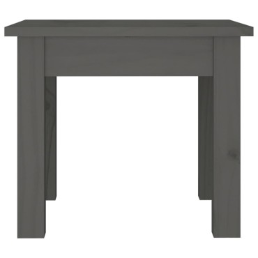 vidaXL Τραπεζάκι Σαλονιού Γκρι 35x35x30cm από Μασίφ Ξύλο Πεύκου 1 τεμ.