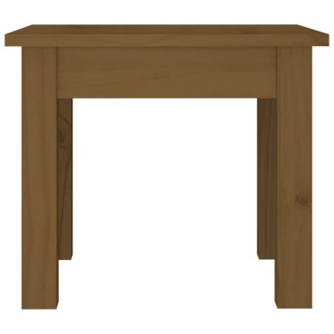 vidaXL Τραπεζάκι Σαλονιού Καφέ Μελί 35x35x30cm Μασίφ Ξύλο Πεύκου 1 τεμ.