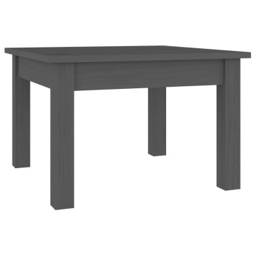 vidaXL Τραπεζάκι Σαλονιού Γκρι 45x45x30cm από Μασίφ Ξύλο Πεύκου 1 τεμ.