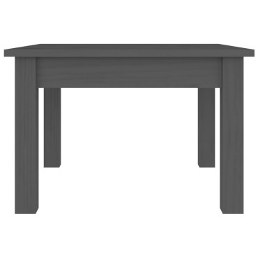 vidaXL Τραπεζάκι Σαλονιού Γκρι 45x45x30cm από Μασίφ Ξύλο Πεύκου 1 τεμ.