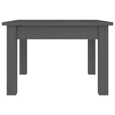 vidaXL Τραπεζάκι Σαλονιού Γκρι 45x45x30cm από Μασίφ Ξύλο Πεύκου 1 τεμ.