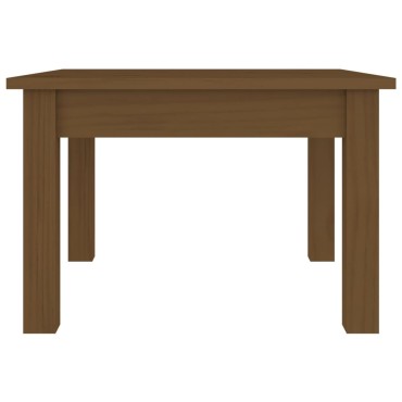 vidaXL Τραπεζάκι Σαλονιού Καφέ Μελί 45x45x30cm Μασίφ Ξύλο Πεύκου 1 τεμ.