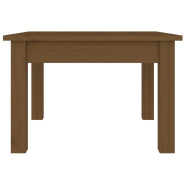 vidaXL Τραπεζάκι Σαλονιού Καφέ Μελί 45x45x30cm Μασίφ Ξύλο Πεύκου 1 τεμ.