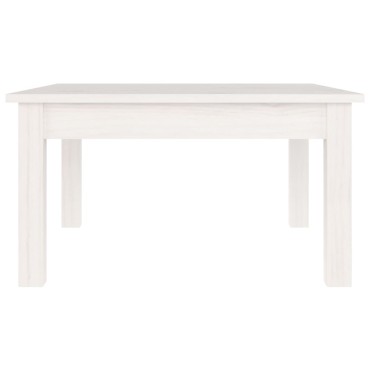vidaXL Τραπεζάκι Σαλονιού Λευκό 55x55x30cm από Μασίφ Ξύλο Πεύκου 1 τεμ.
