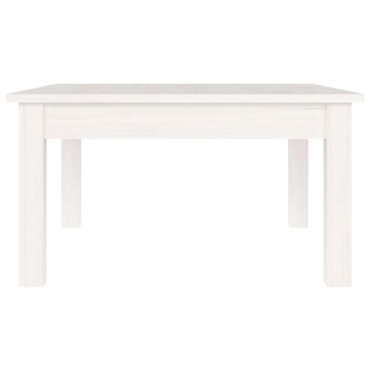 vidaXL Τραπεζάκι Σαλονιού Λευκό 55x55x30cm από Μασίφ Ξύλο Πεύκου 1 τεμ.