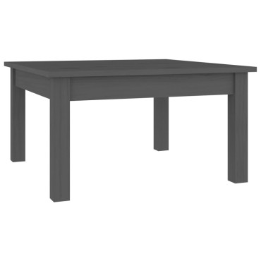 vidaXL Τραπεζάκι Σαλονιού Γκρι 55x55x30cm από Μασίφ Ξύλο Πεύκου 1 τεμ.