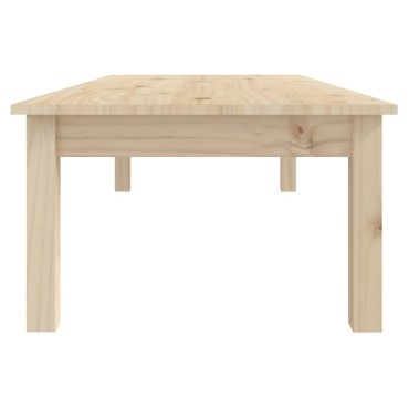 vidaXL Τραπεζάκι Σαλονιού Γκρι 110x50x30cm από Μασίφ Ξύλο Πεύκου 1 τεμ.