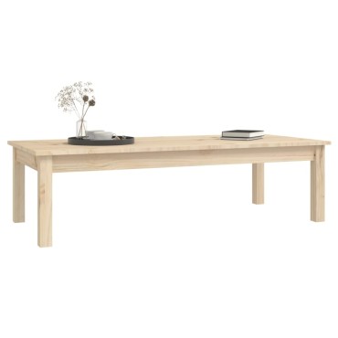 vidaXL Τραπεζάκι Σαλονιού Γκρι 110x50x30cm από Μασίφ Ξύλο Πεύκου 1 τεμ.