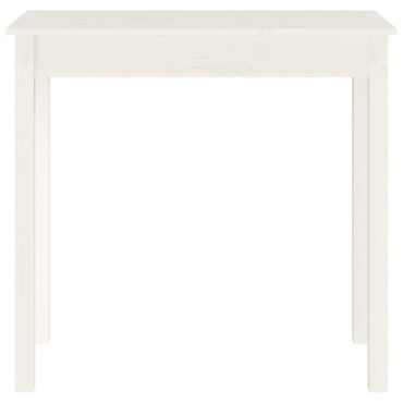 vidaXL Τραπέζι Κονσόλα Λευκό 80x40x75cm από Μασίφ Ξύλο Πεύκου 1 τεμ.