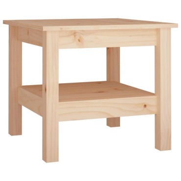 vidaXL Τραπεζάκι Σαλονιού 45x45x40cm από Μασίφ Ξύλο Πεύκου 1 τεμ.