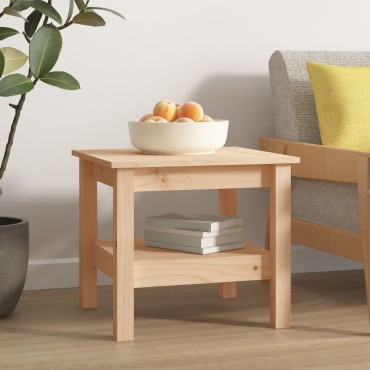 vidaXL Τραπεζάκι Σαλονιού 45x45x40cm από Μασίφ Ξύλο Πεύκου 1 τεμ.