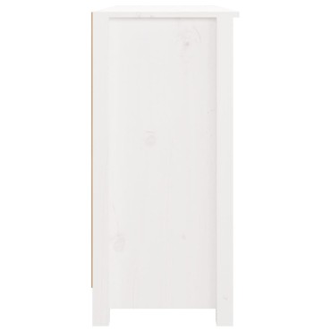 vidaXL Συρταριέρα Λευκή 100x35x74cm από Μασίφ Ξύλο Πεύκου 1 τεμ.