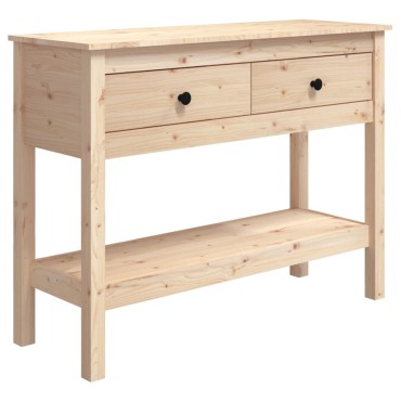 vidaXL Τραπέζι Κονσόλα 100x35x75cm από Μασίφ Ξύλο Πεύκου 1 τεμ.
